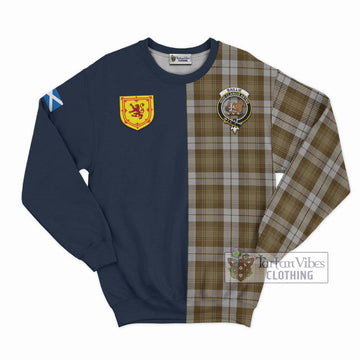 Baillie Dress Tartan Sweatshirt with Scottish Lion Royal Arm Half Style