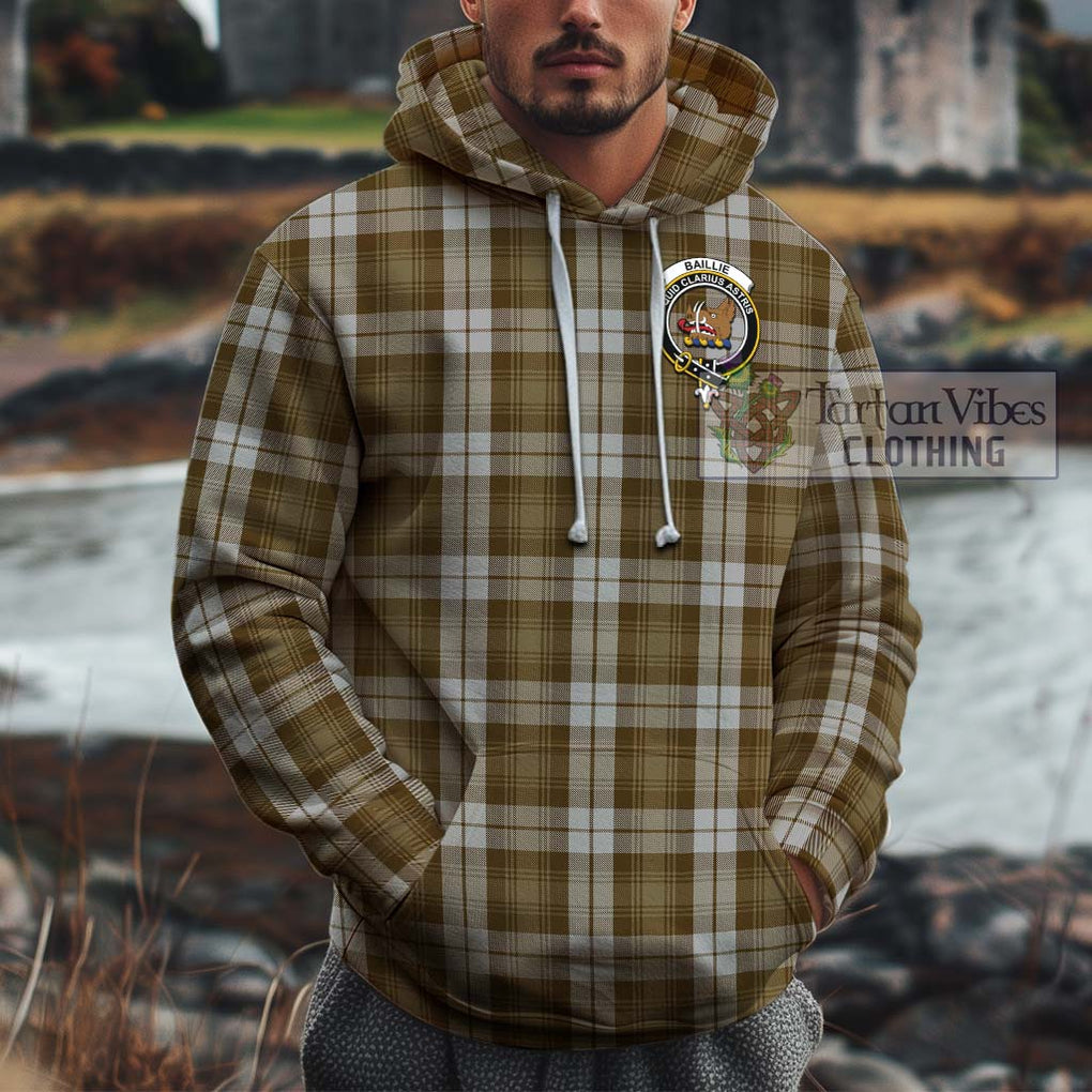 Baillie Dress Tartan Cotton Hoodie with Family Crest Pullover Hoodie XS - Tartan Vibes Clothing