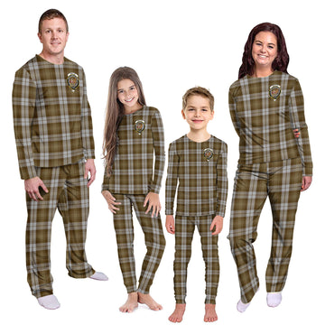 Baillie Dress Tartan Pajamas Family Set with Family Crest