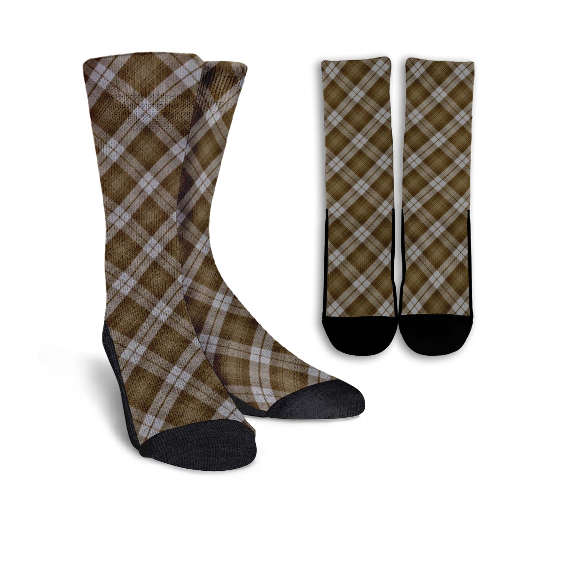 Baillie Dress Tartan Crew Socks Cross Tartan Style - Tartanvibesclothing