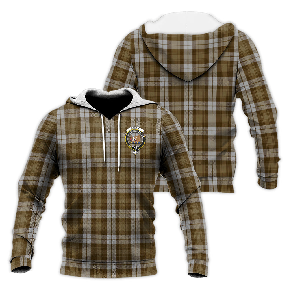 Baillie Dress Tartan Knitted Hoodie with Family Crest Unisex Knitted Hoodie - Tartanvibesclothing