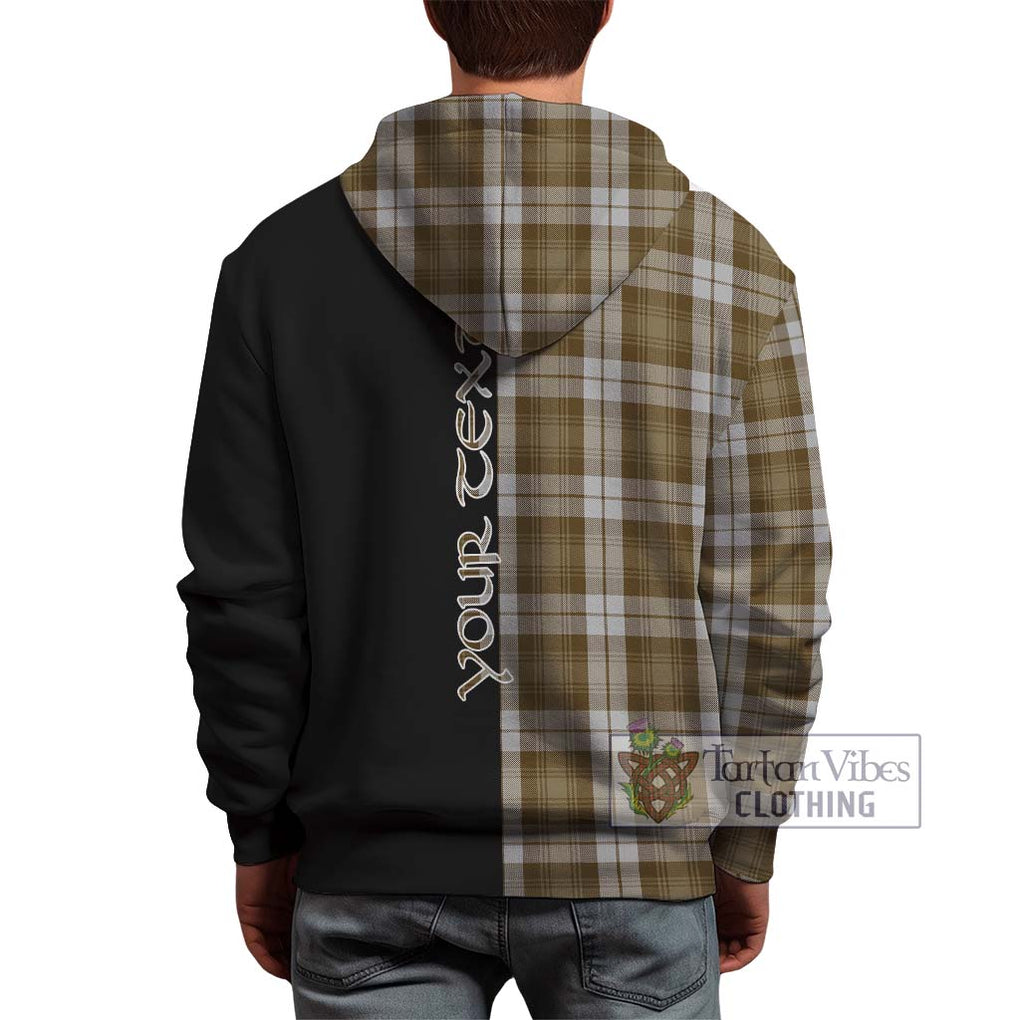 Baillie Dress Tartan Hoodie with Family Crest and Half Of Me Style - Tartanvibesclothing Shop