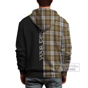 Baillie Dress Tartan Hoodie with Family Crest and Half Of Me Style