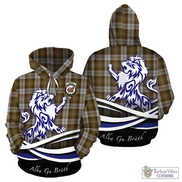 Baillie Dress Tartan Hoodie with Alba Gu Brath Regal Lion Emblem