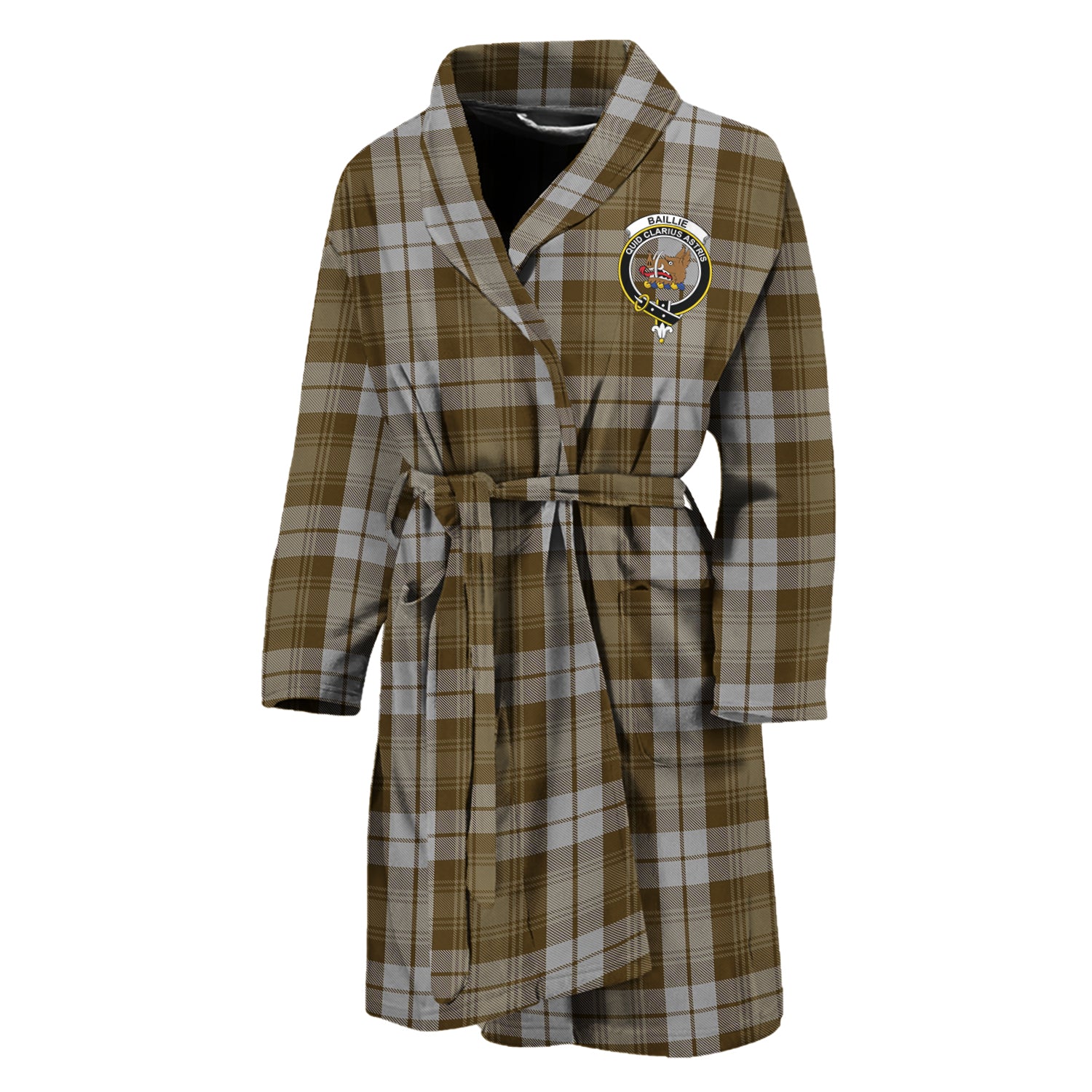 Baillie Dress Tartan Bathrobe with Family Crest Women Universal Fit - Tartanvibesclothing