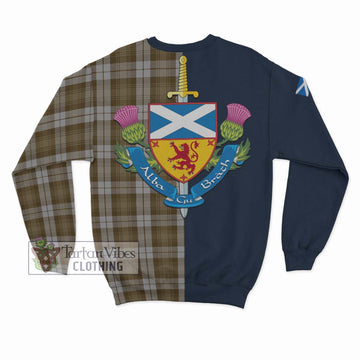 Baillie Dress Tartan Sweatshirt with Scottish Lion Royal Arm Half Style