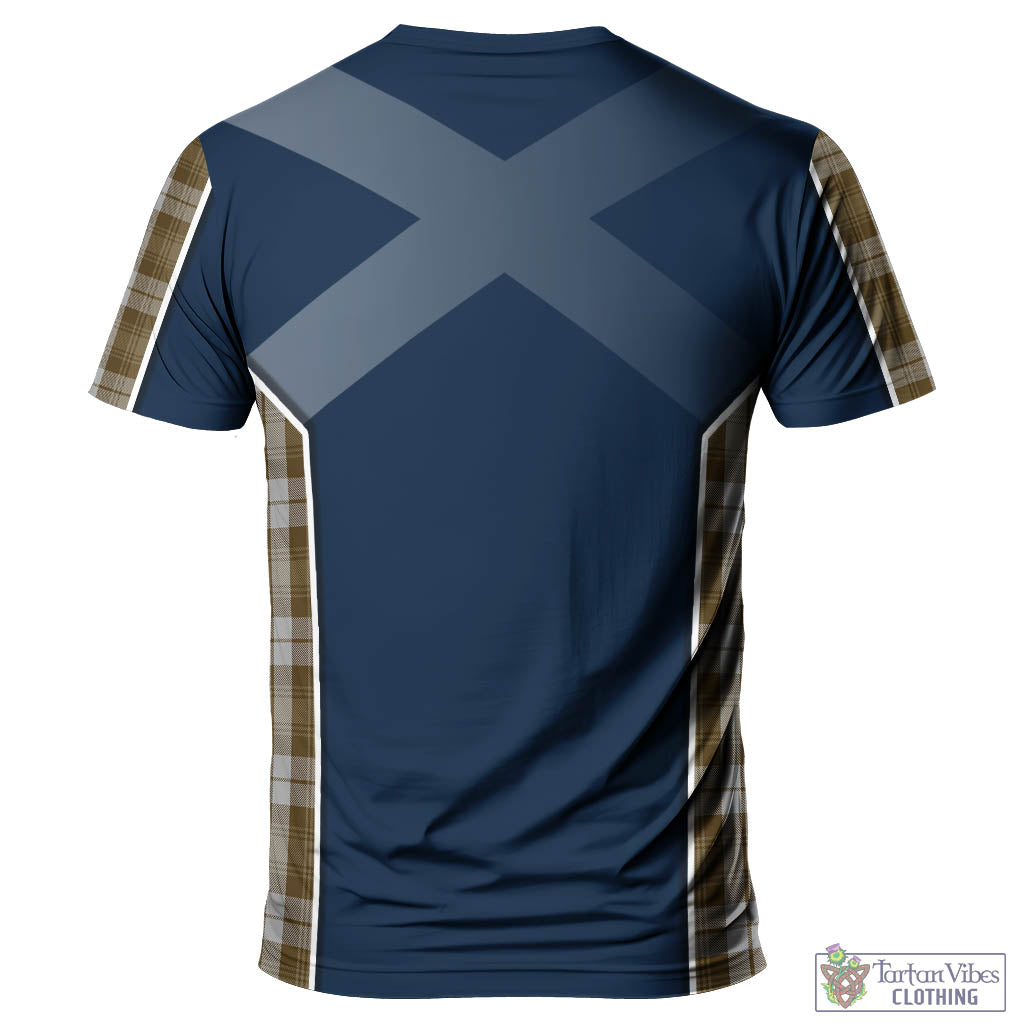 Tartan Vibes Clothing Baillie Dress Tartan T-Shirt with Family Crest and Lion Rampant Vibes Sport Style