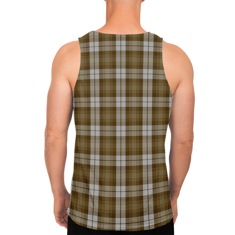 Baillie Dress Tartan Mens Tank Top with Family Crest - Tartanvibesclothing