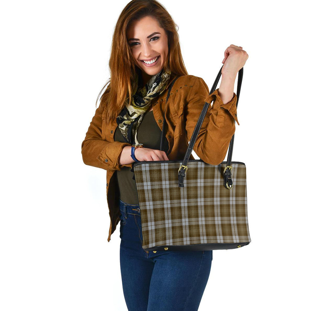 Baillie Dress Tartan Leather Tote Bag - Tartanvibesclothing