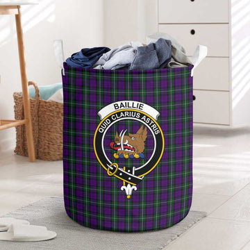 Baillie Highland Society Tartan Laundry Basket with Family Crest