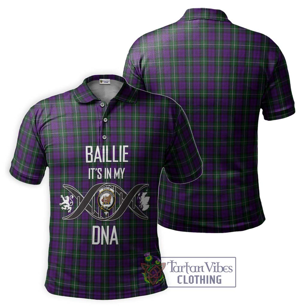 Baillie Highland Society Tartan Polo Shirt with Family Crest DNA In Me Style - Tartanvibesclothing Shop