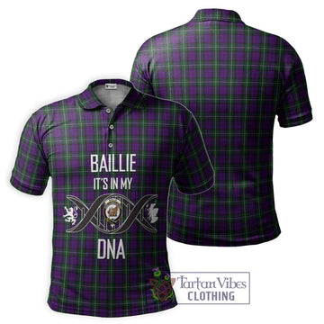 Baillie Highland Society Tartan Polo Shirt with Family Crest DNA In Me Style