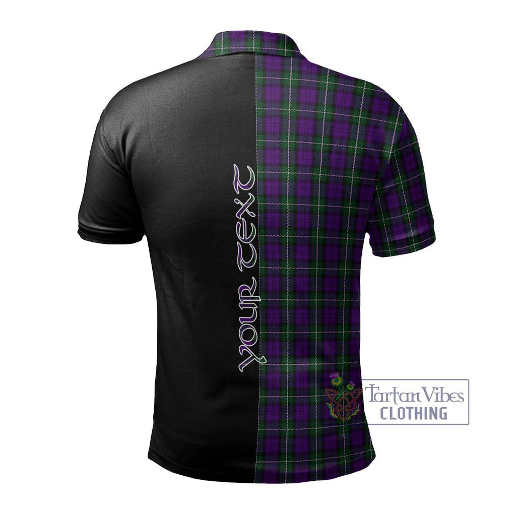 Baillie Highland Society Tartan Polo Shirt with Family Crest and Half Of Me Style - Tartanvibesclothing Shop