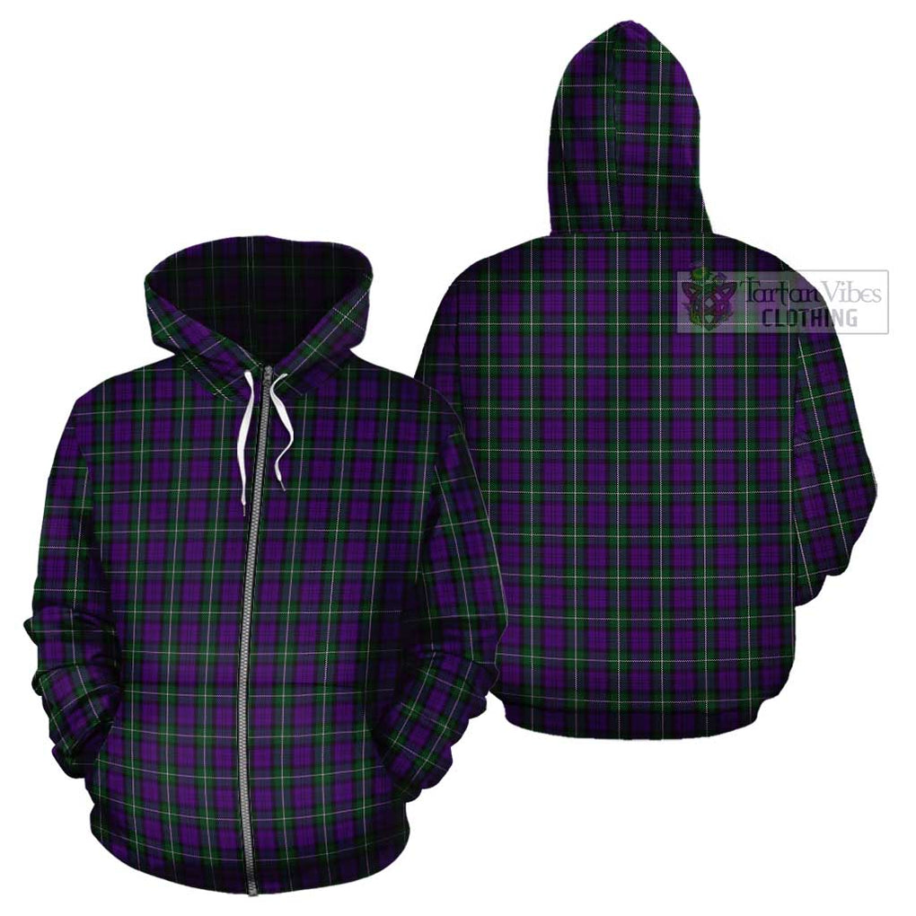 Baillie Highland Society Tartan Cotton Hoodie Zip Hoodie - Tartan Vibes Clothing