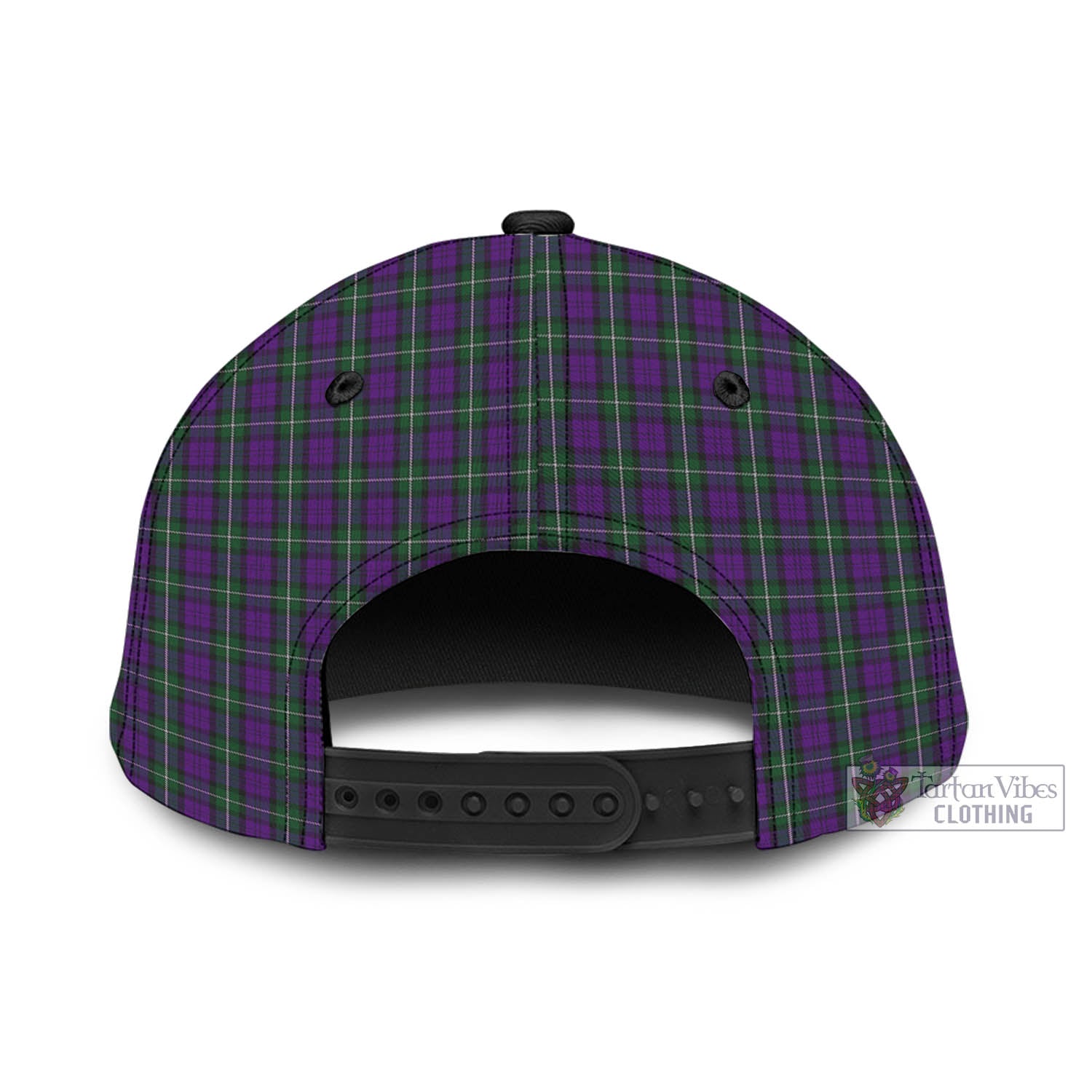 Tartan Vibes Clothing Baillie Highland Society Tartan Classic Cap with Family Crest In Me Style