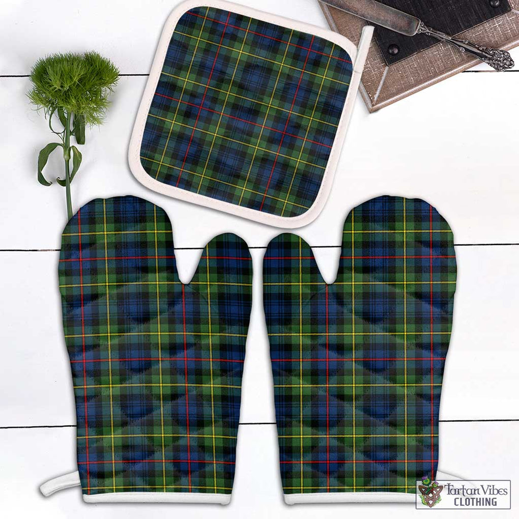 Baillie (Bailey) Tartan Combo Oven Mitt & Pot-Holder Combo 1 Oven Mitt & 1 Pot-Holder White - Tartan Vibes Clothing