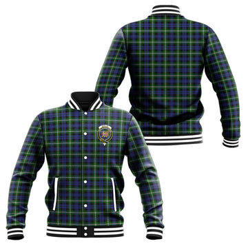 Baillie (Bailey) Tartan Baseball Jacket with Family Crest