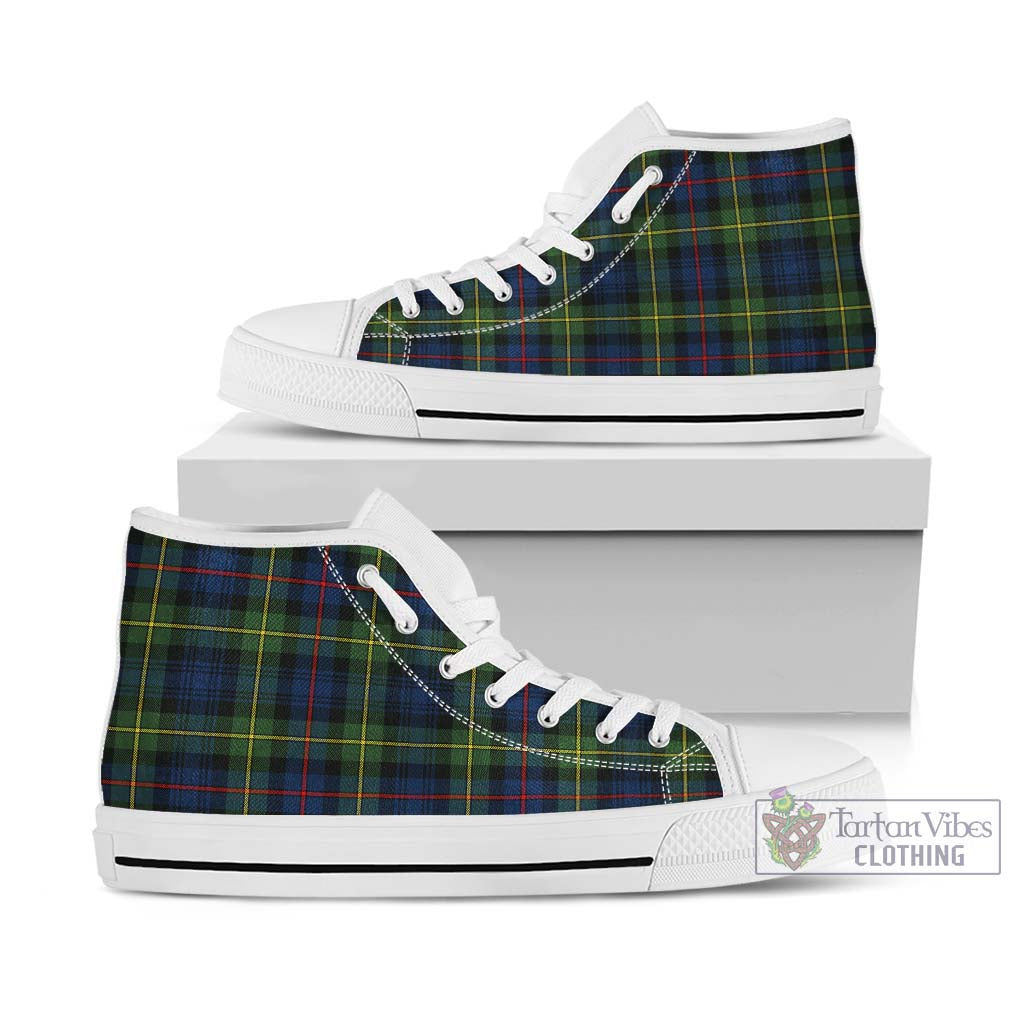 Tartan Vibes Clothing Baillie Modern Tartan High Top Shoes