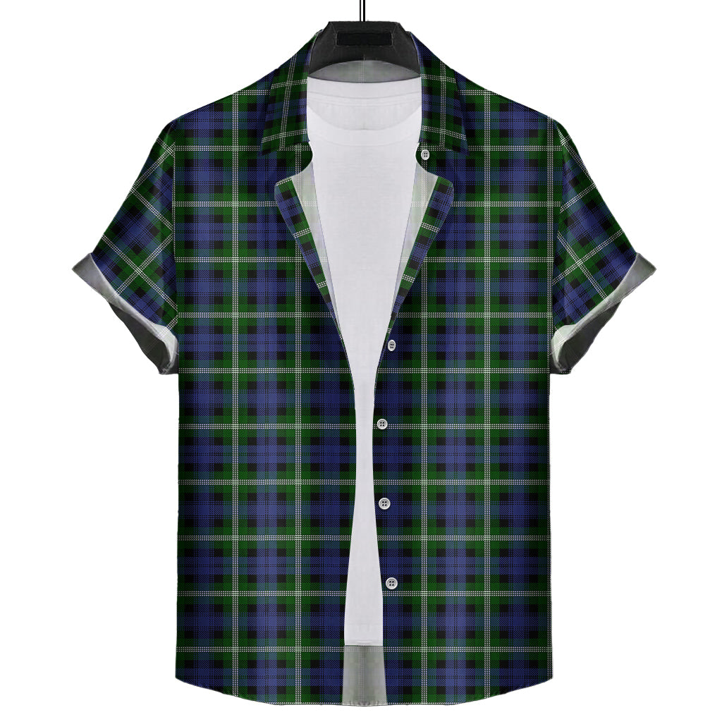 Baillie Modern Tartan Short Sleeve Button Down Shirt - Tartanvibesclothing