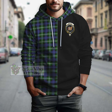 Baillie (Bailey) Tartan Hoodie with Family Crest and Half Of Me Style