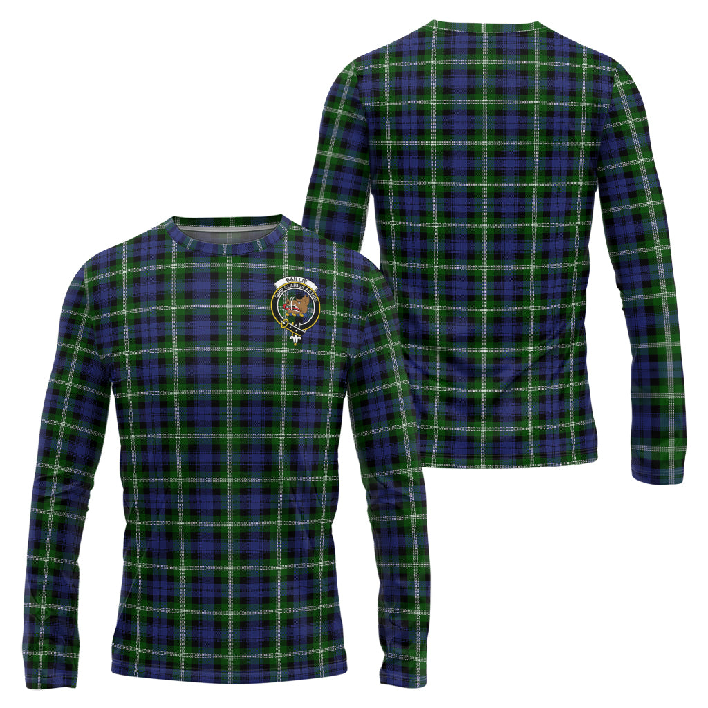 Baillie Modern Tartan Long Sleeve T-Shirt with Family Crest Unisex - Tartanvibesclothing