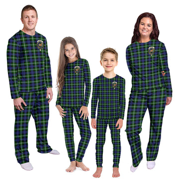 Baillie (Bailey) Tartan Pajamas Family Set with Family Crest