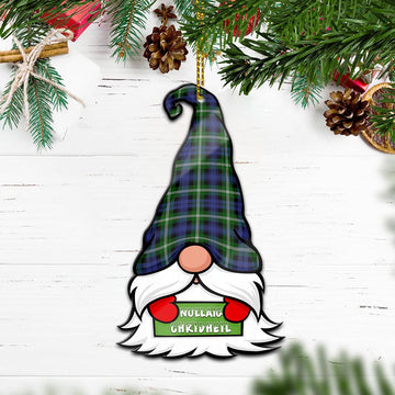 Baillie (Bailey) Gnome Christmas Ornament with His Tartan Christmas Hat