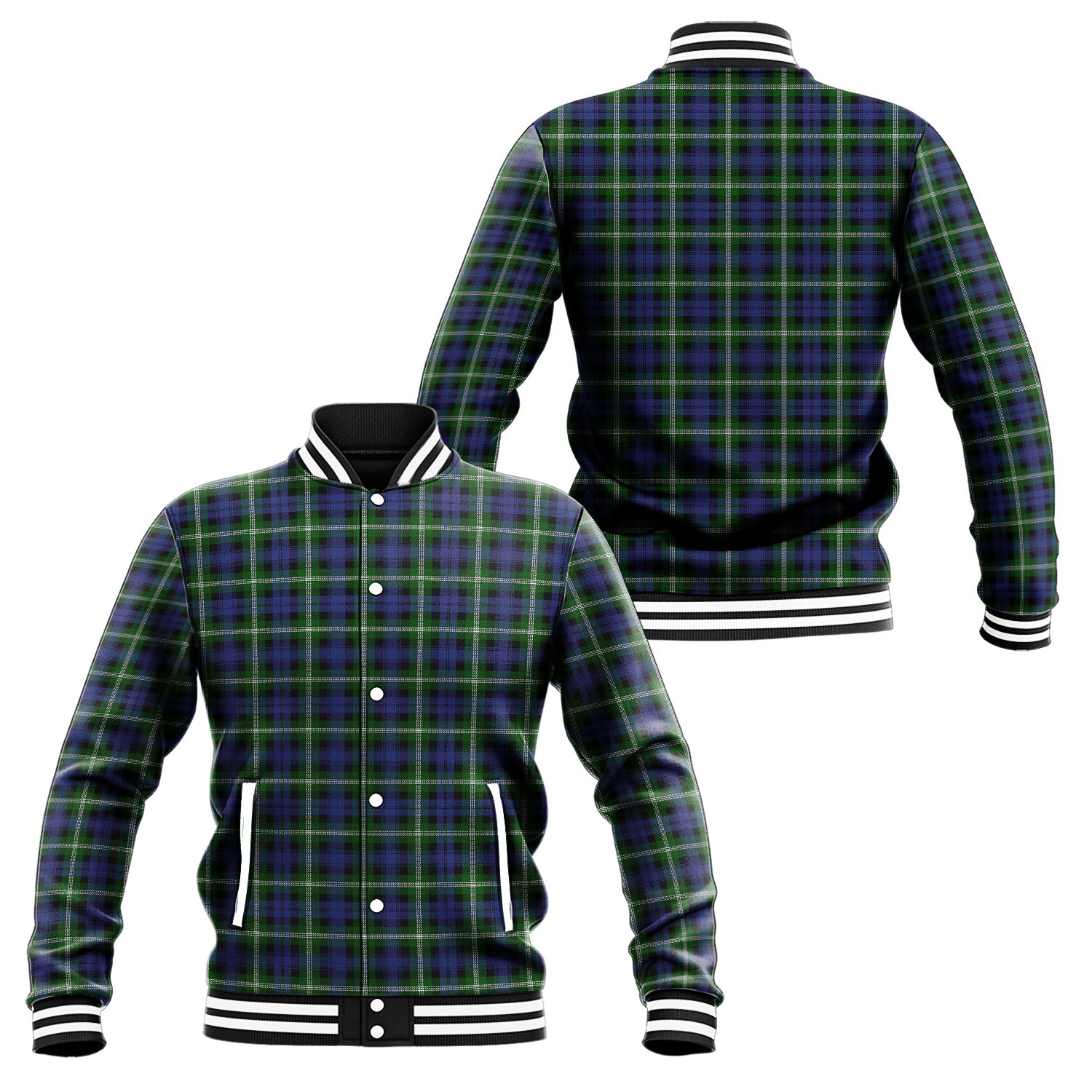 Baillie (Bailey) Tartan Baseball Jacket Unisex - Tartan Vibes Clothing