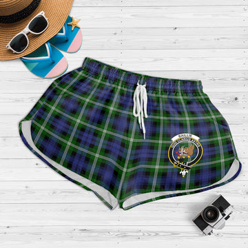 Baillie (Bailey) Tartan Womens Shorts with Family Crest