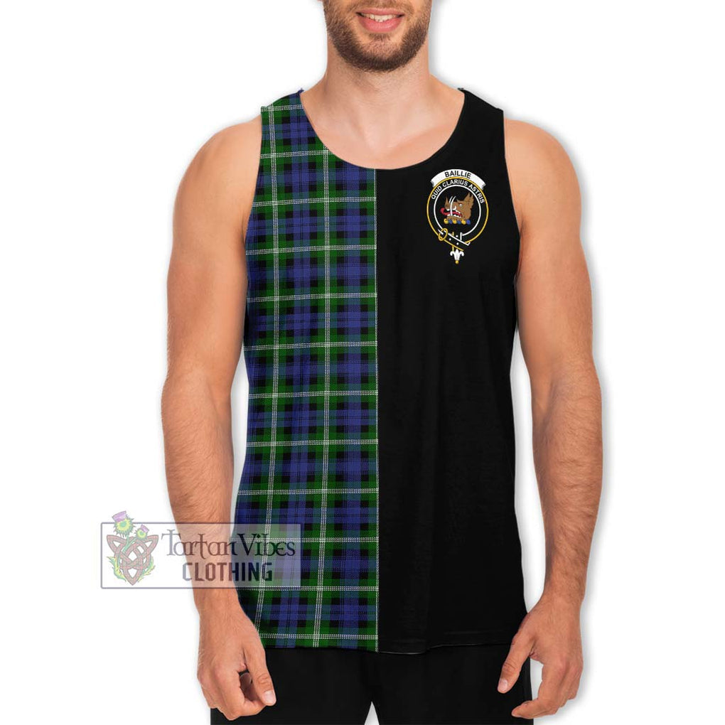 Baillie (Bailey) Tartan Men's Tank Top with Family Crest and Half Of Me Style Men - Tartanvibesclothing Shop