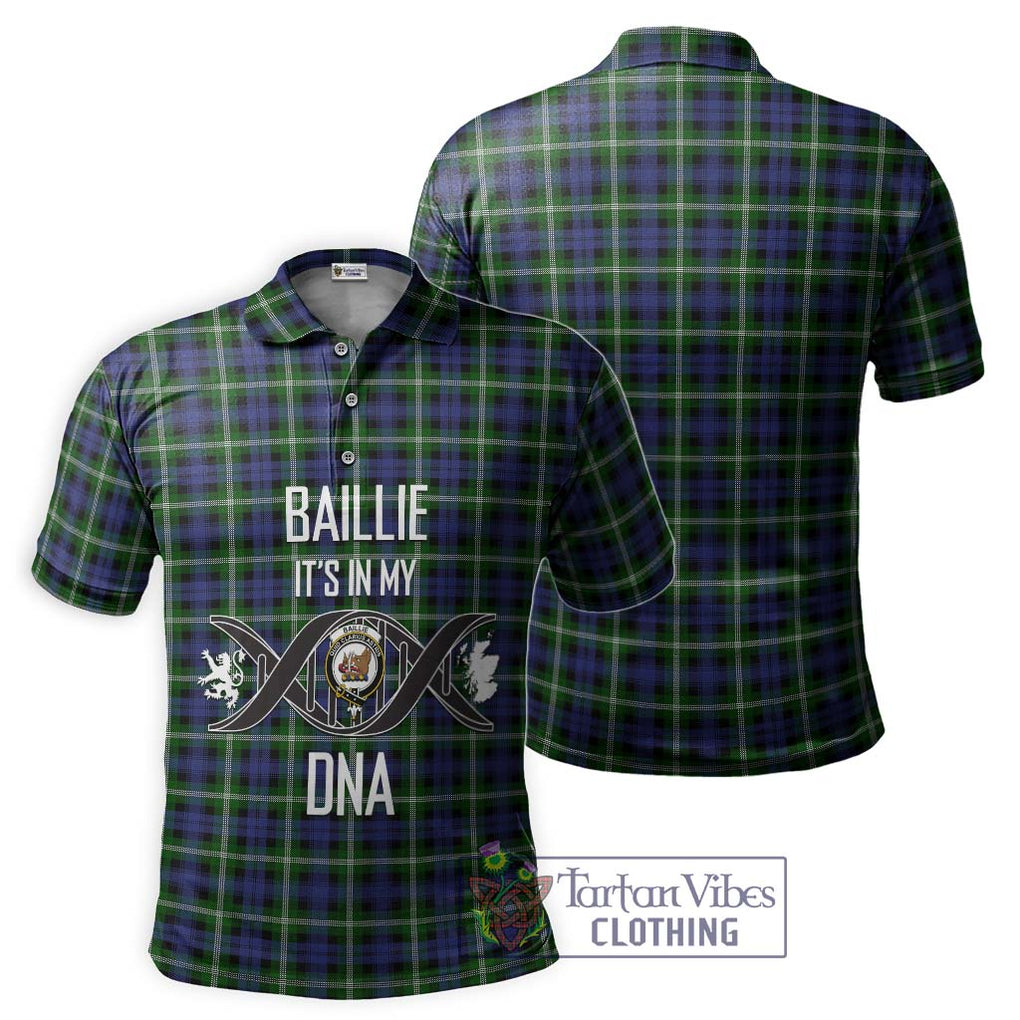 Baillie (Bailey) Tartan Polo Shirt with Family Crest DNA In Me Style - Tartanvibesclothing Shop