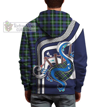 Baillie (Bailey) Tartan Hoodie with Epic Bagpipe Style