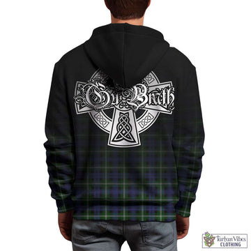 Baillie (Bailey) Tartan Hoodie Featuring Alba Gu Brath Family Crest Celtic Inspired