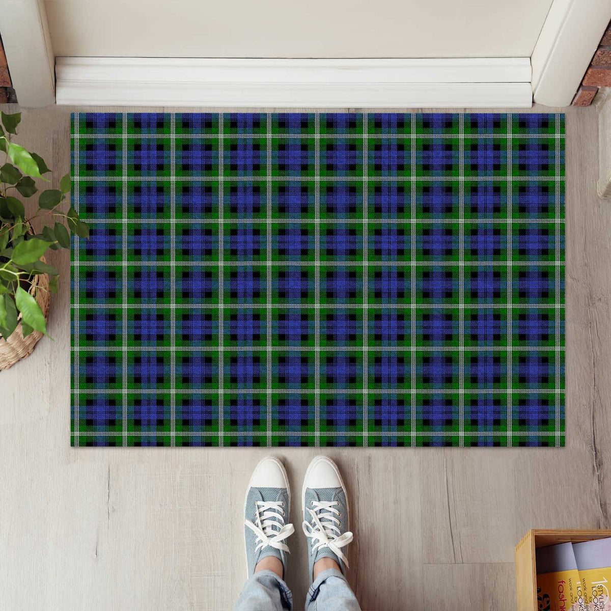 Baillie (Bailey) Tartan Rubber Doormat - Tartan Vibes Clothing