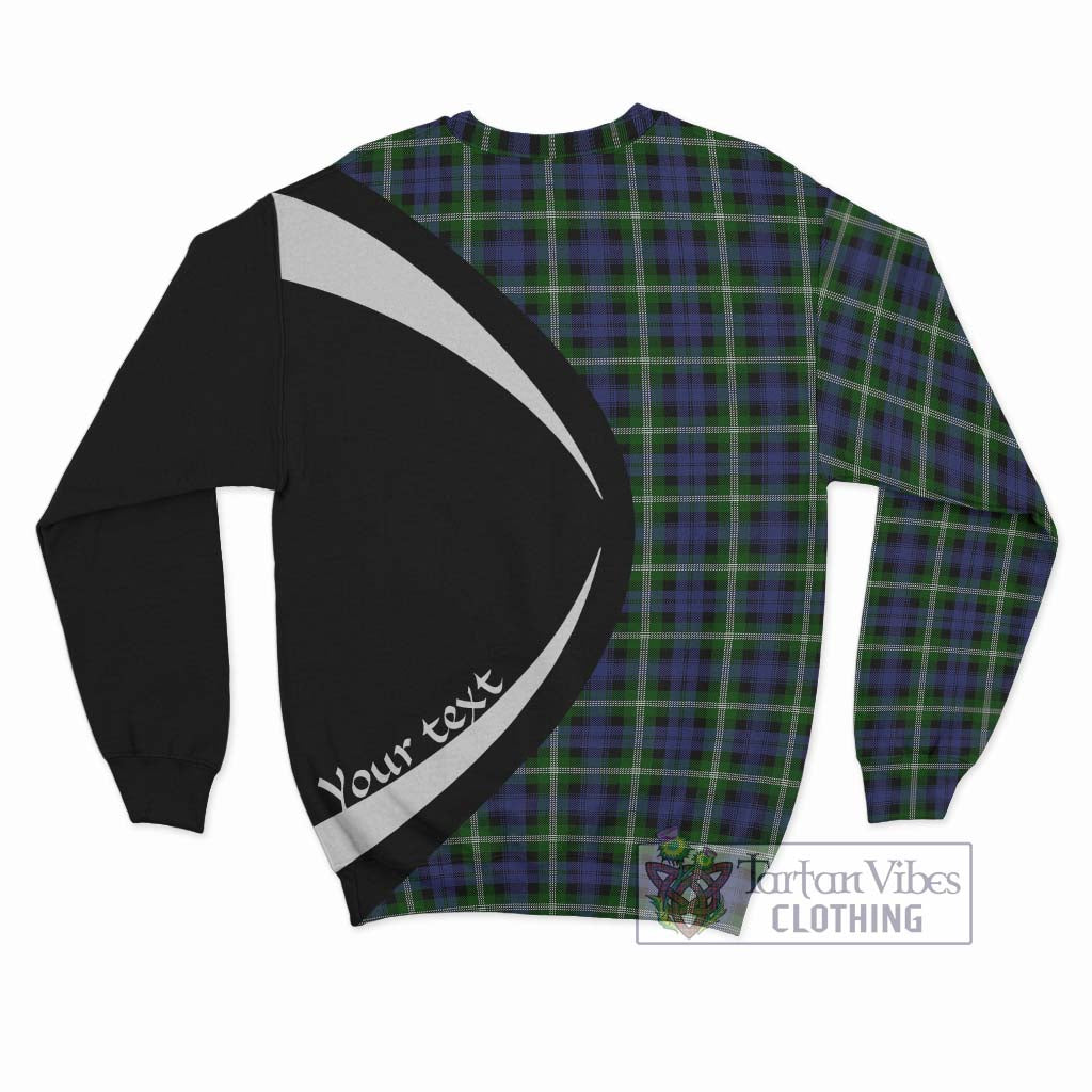 Baillie (Bailey) Tartan Sweatshirt with Family Crest Circle Style - Tartan Vibes Clothing