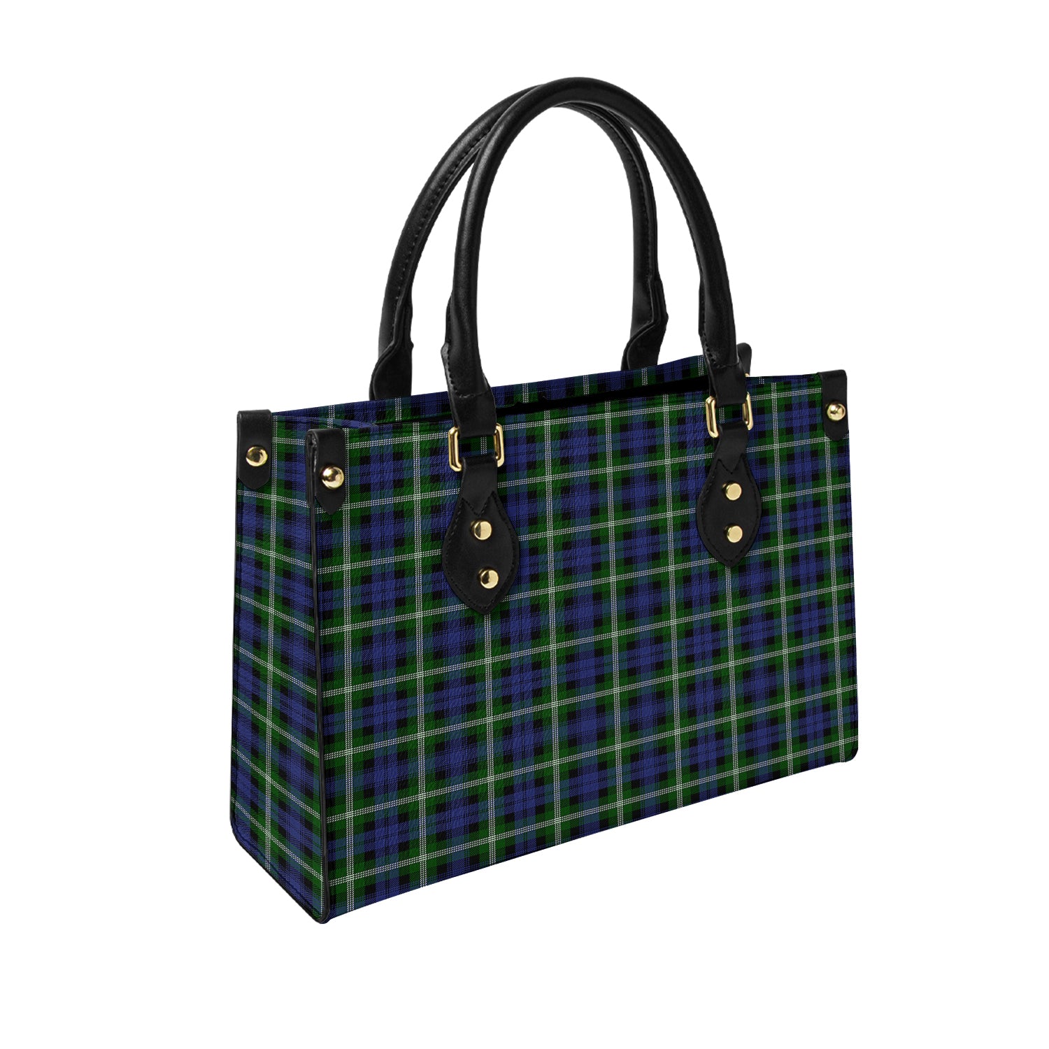 Baillie Modern Tartan Leather Bag - Tartanvibesclothing