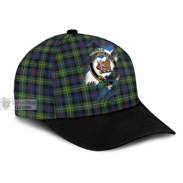 Baillie (Bailey) Tartan Classic Cap with Family Crest In Me Style