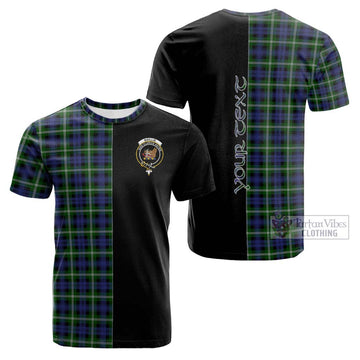 Baillie (Bailey) Tartan Cotton T-shirt with Family Crest and Half Of Me Style