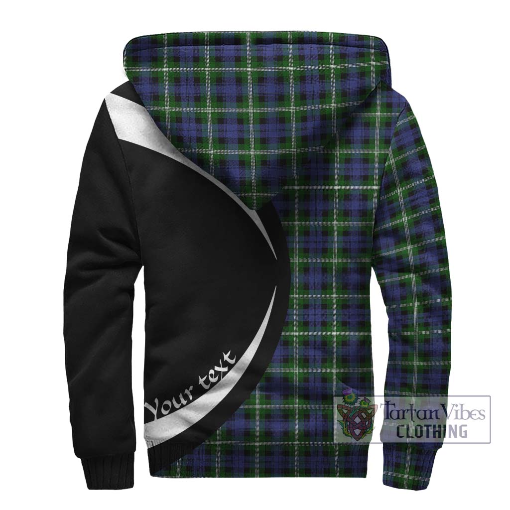 Baillie (Bailey) Tartan Sherpa Hoodie with Family Crest Circle Style - Tartan Vibes Clothing