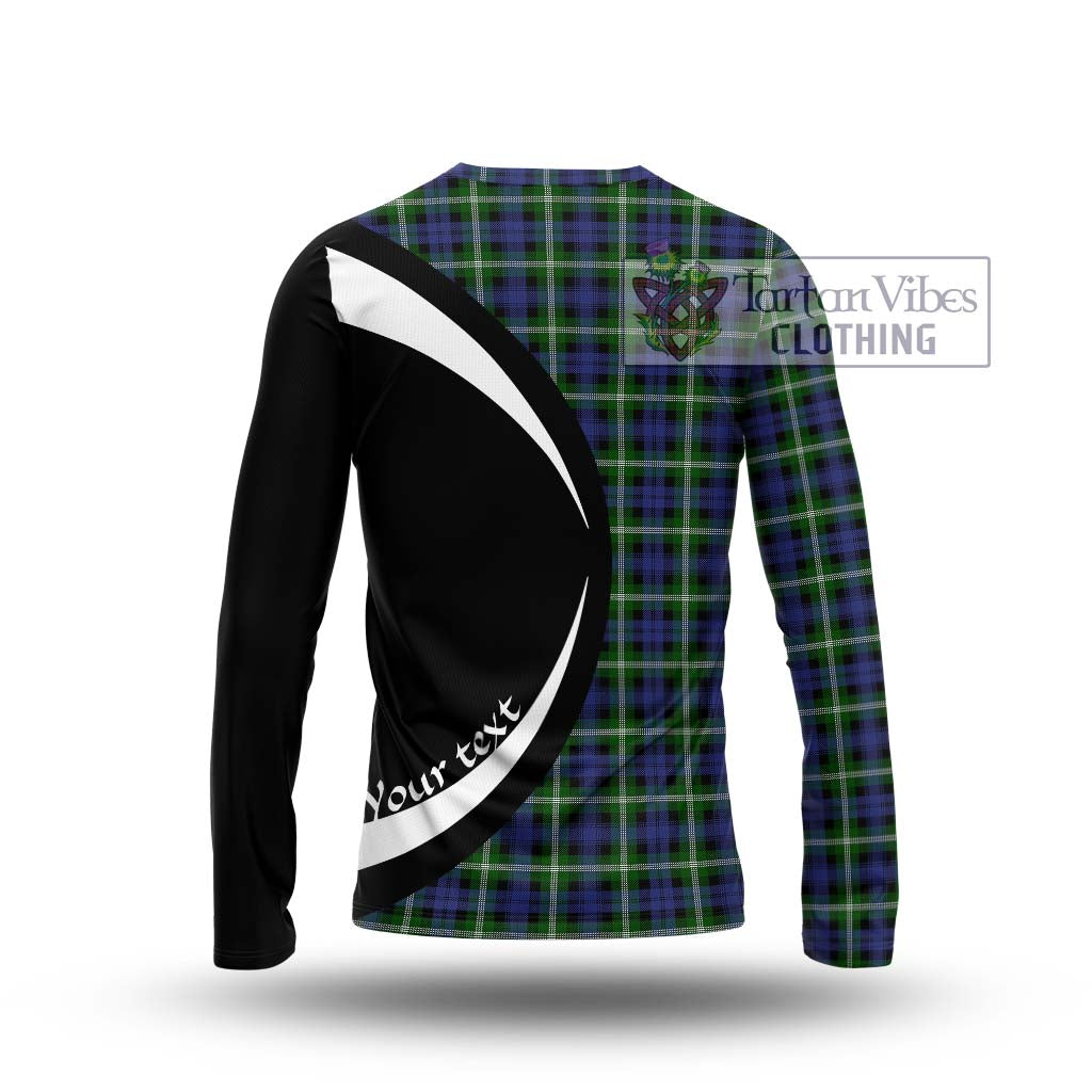 Baillie (Bailey) Tartan Long Sleeve T-Shirt with Family Crest Circle Style - Tartan Vibes Clothing