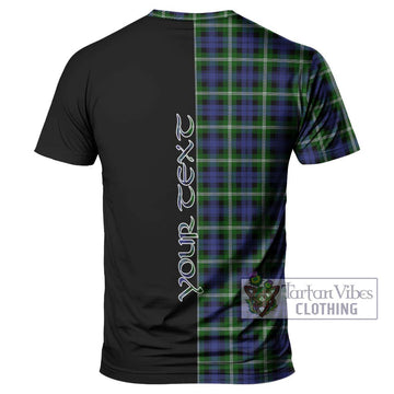 Baillie (Bailey) Tartan T-Shirt with Family Crest and Half Of Me Style