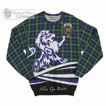 Baillie (Bailey) Tartan Sweatshirt with Alba Gu Brath Regal Lion Emblem