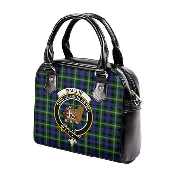 Baillie (Bailey) Tartan Shoulder Handbags with Family Crest