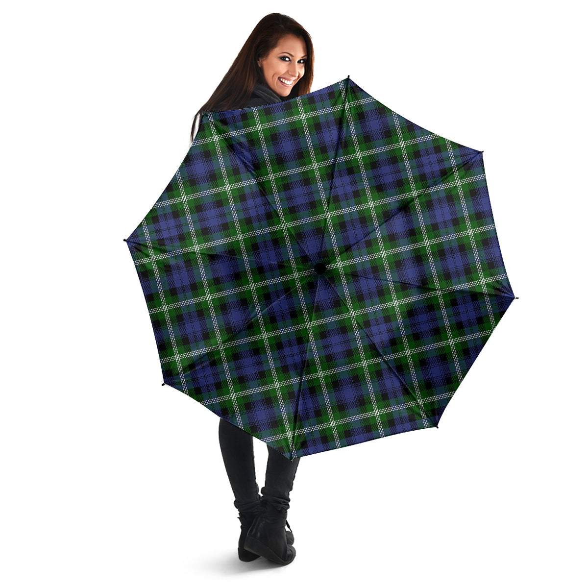 Baillie Modern Tartan Umbrella - Tartanvibesclothing