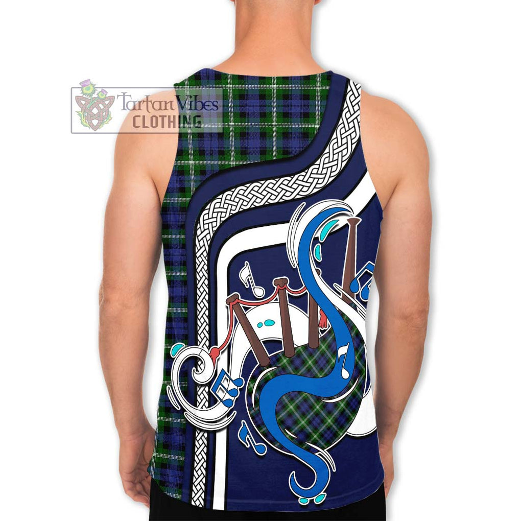 Baillie (Bailey) Tartan Men's Tank Top with Epic Bagpipe Style - Tartanvibesclothing Shop