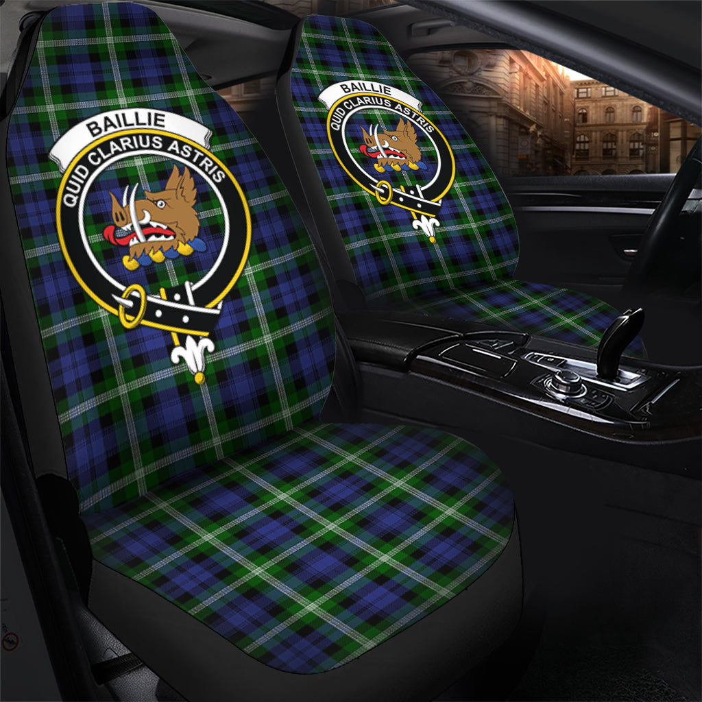 Baillie Modern Tartan Car Seat Cover with Family Crest - Tartanvibesclothing