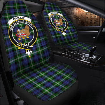 Baillie (Bailey) Tartan Car Seat Cover with Family Crest