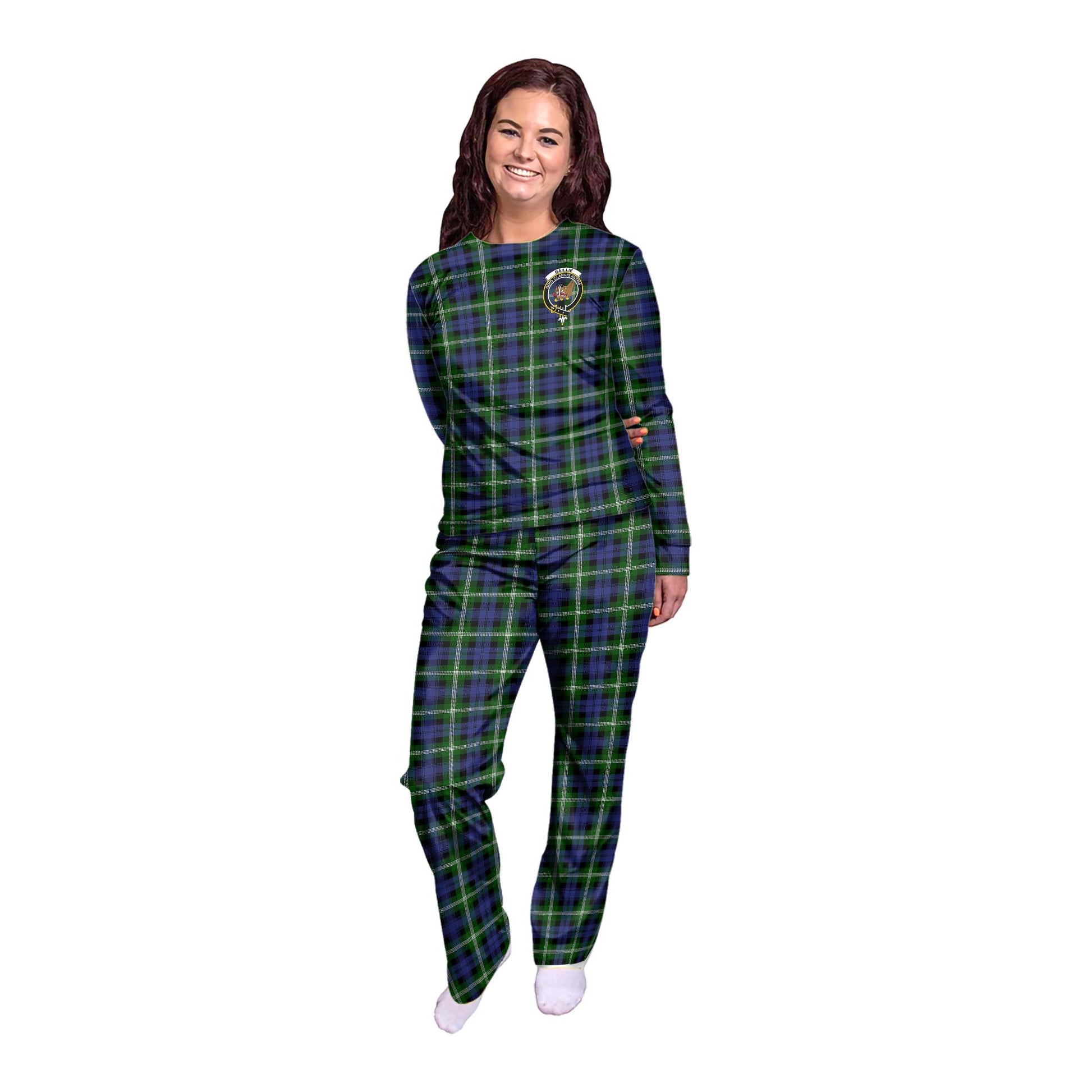 Baillie (Bailey) Tartan Pajamas Family Set with Family Crest - Tartan Vibes Clothing