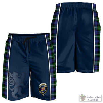 Baillie (Bailey) Tartan Men's Shorts with Family Crest and Lion Rampant Vibes Sport Style