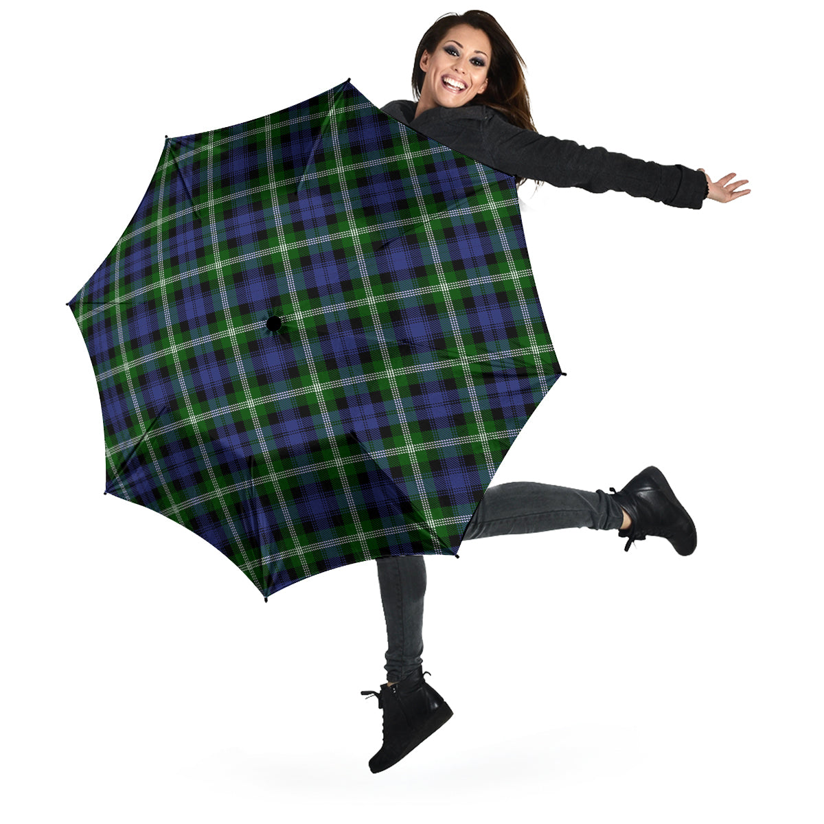 Baillie Modern Tartan Umbrella - Tartanvibesclothing